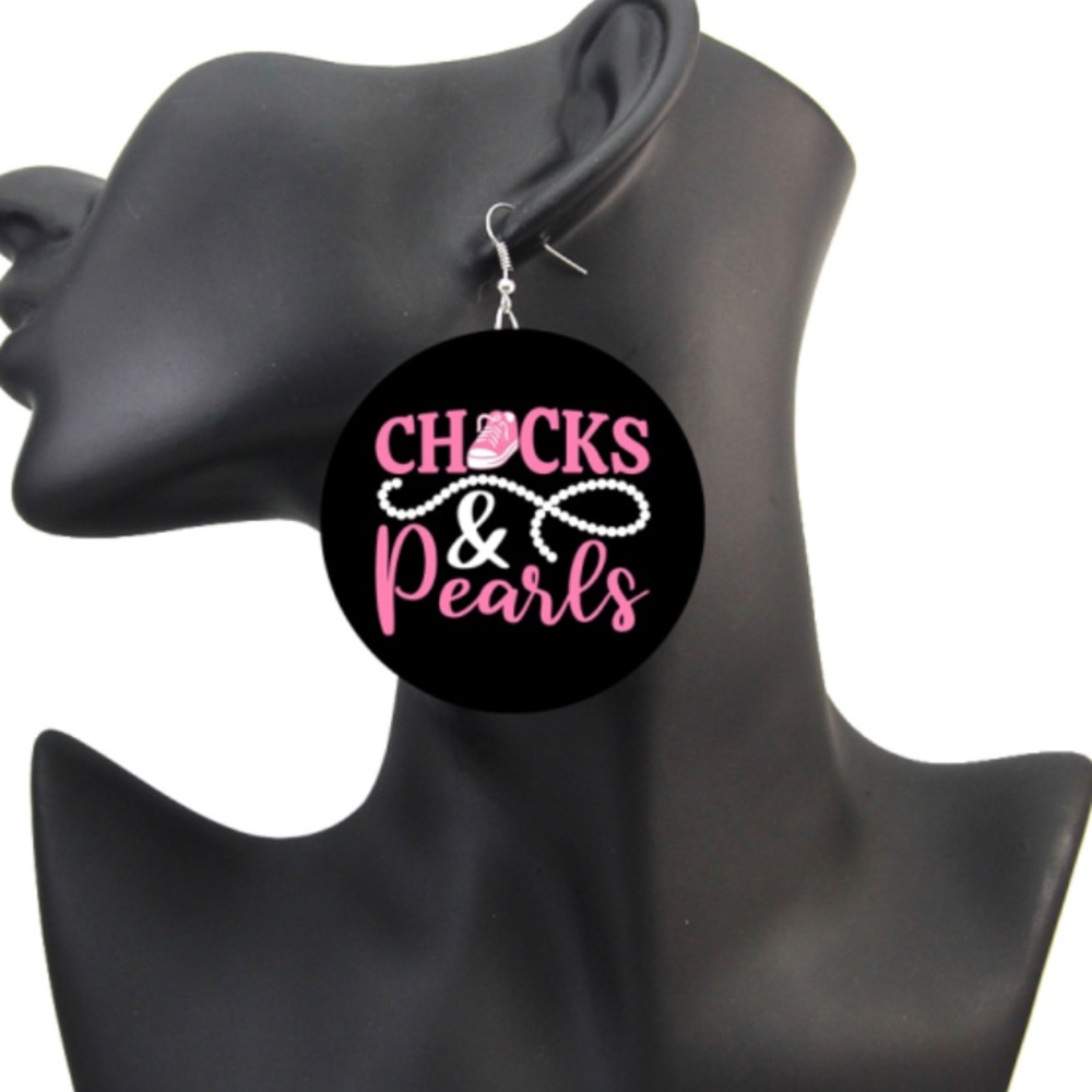 COPY - Chucks and Pearls Earrings Multiple Colors” 👧🏻👧🏼👧🏽👧🏾👧🏿
